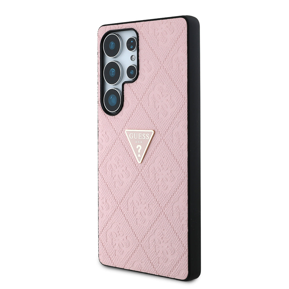 Guess Galaxy S25 Ultra Orjinal Lisanslı 4G Desenli Sıcak Damgalı Üçgen Logolu Kılıf Guess Galaxy S25 Ultra Orjinal Lisanslı 4G Desenli Sıcak Damgalı Üçgen Logolu Kılıf
